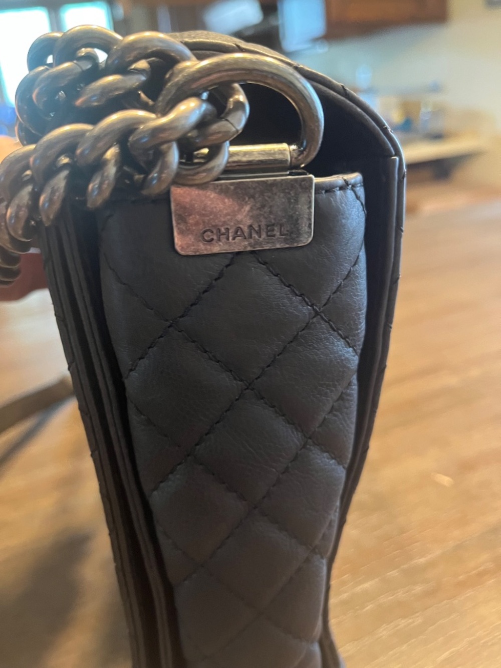 Chanel XL Reverso Boy Bag Black Excellent!! - Picture 5 of 9